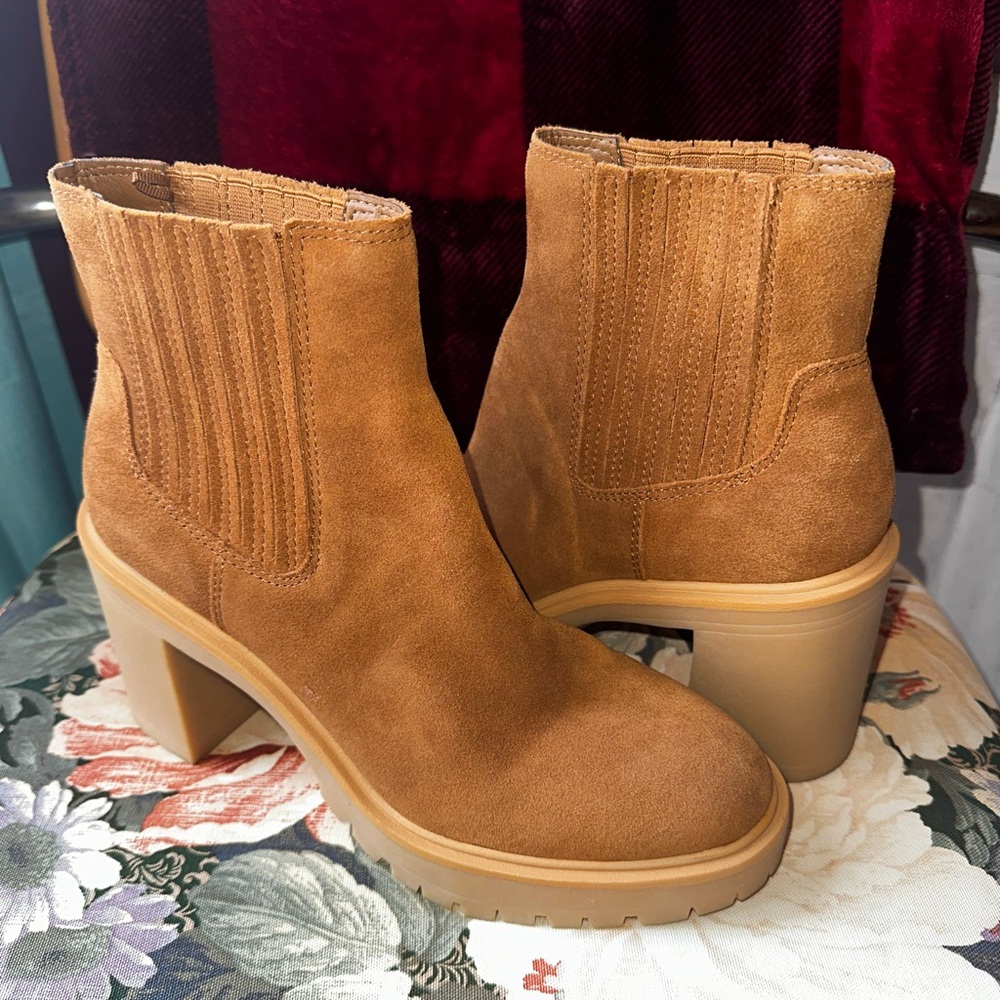 Tan Suede Ankle Boots